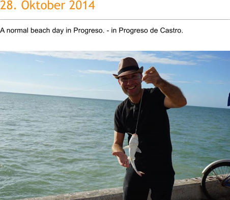 28. Oktober 2014 A normal beach day in Progreso. - in Progreso de Castro.